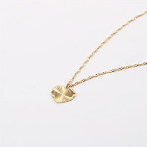 Marcel Heart Pendant Necklace